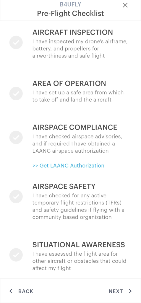 B4UFLY - Checklist 등록절차 2/3