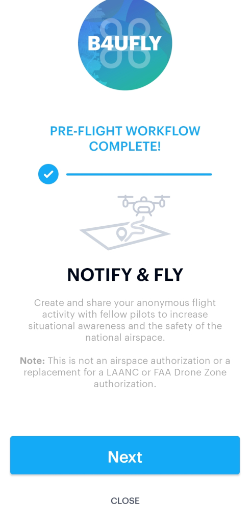 B4UFLY - Checklist 등록절차 3/3