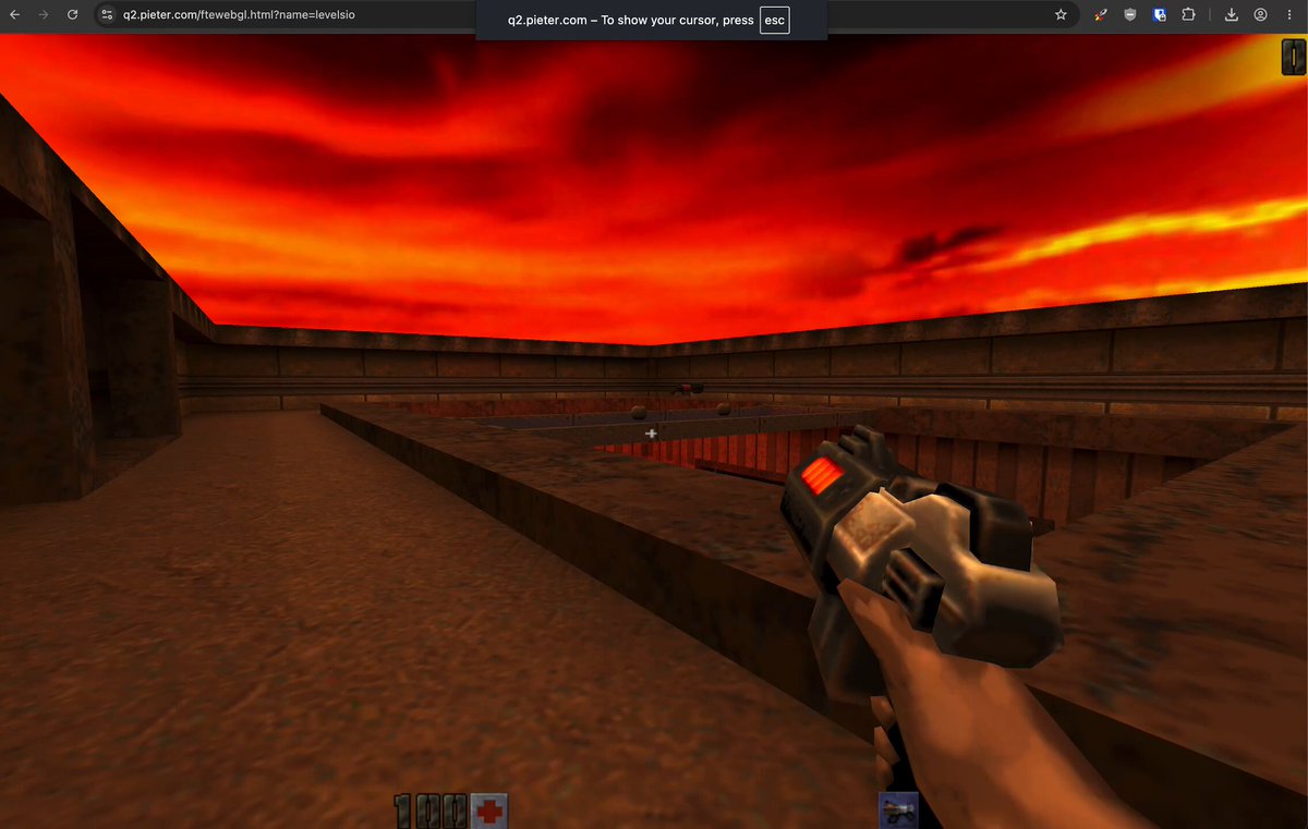 Quake 2 웹 포팅 — 28년 된 맵이 브라우저에서 부활